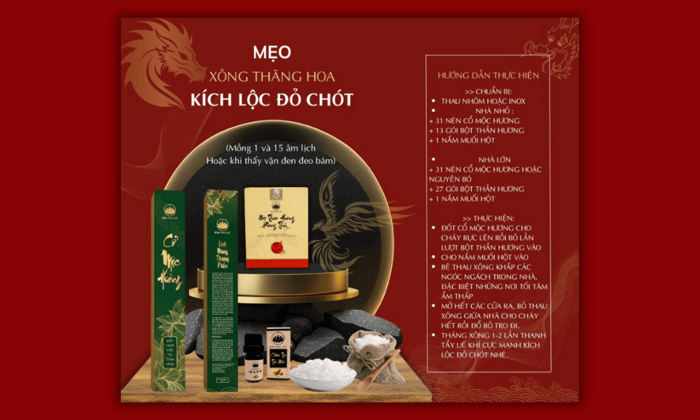 Nhang Cổ Mộc Hương Kim Tâm Cát - Khơi Mở Linh Khí Trong Gia Đạo